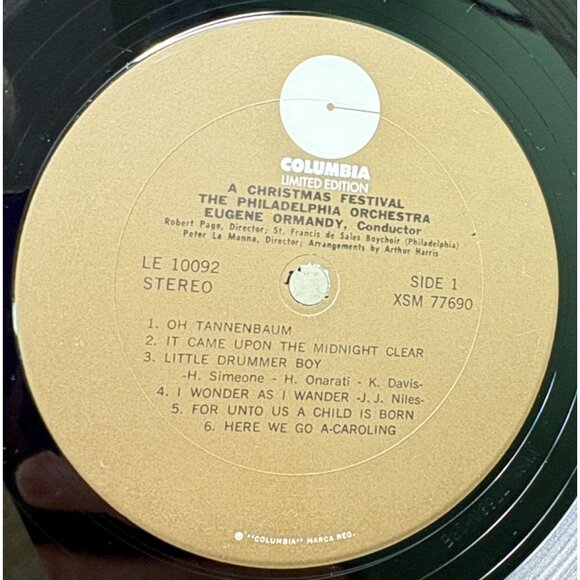 A Christmas Festival Holiday LP The Philadelphia Orchestra Eugene Ormandy 60s - Picture 4 of 6